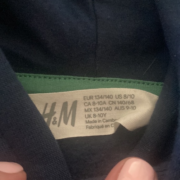 Sequin Navy Blue Dinosaur Hoodie Just Like New! - Picture 2 of 3